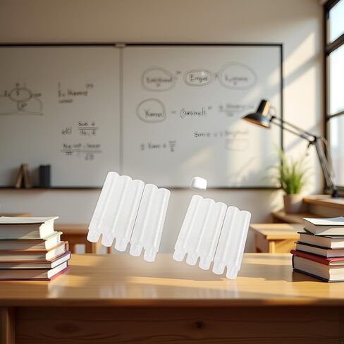 10Pcs Clear Plastic Chalk Holders Chalk Stick Holder Adjustable Cover Drawing Board Clips for School Classroom Office, School, Writing and Correction Supplies in Saudi Arabia