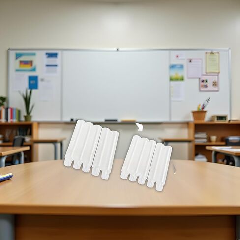 10Pcs Clear Plastic Chalk Holders Chalk Stick Holder Adjustable Cover Drawing Board Clips for School Classroom Office, School, Writing and Correction Supplies in Saudi Arabia