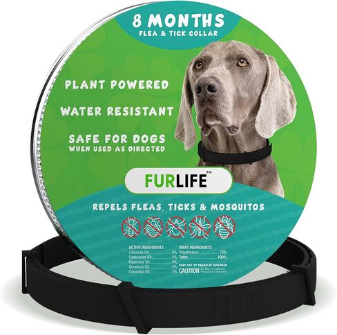 FurLife Flea and Tick Collar for Dogs – Waterproof Blue Dog Collar, Pet Supplies for Tick and Flea Prevention for Dogs, Safe for All Breeds in Saudi Arabia