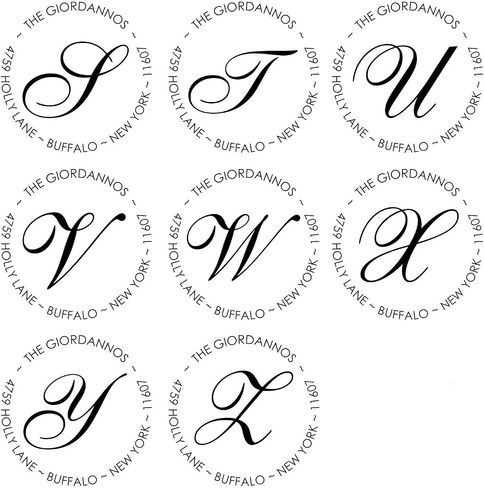 Custom Self Inking Address Stamp with Monogram - Style 195 - with 5cc Ink Bottle (A43) in Saudi Arabia