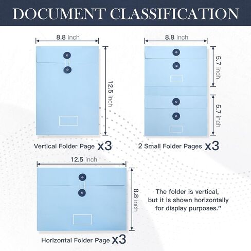 Important Document Organizer Personal If I Die Binder Organizer with Labels Accordion File Stylish Binder for Storing Important Papers, Certificates, Passports, Photos, and Letters(Bule) in Saudi Arabia