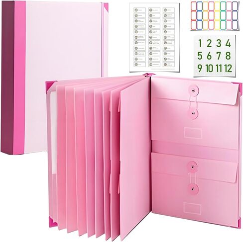 Important Document Organizer Personal If I Die Binder Organizer with Labels Accordion File Stylish Binder for Storing Important Papers, Certificates, Passports, Photos, and Letters(Bule) in Saudi Arabia