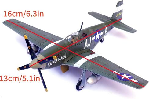 ZEZEFUFU 1:72 Alloy WWII USAAF P-51B Mustang Fighter 365TH FS 345TH FG Aviation Science Exhibition Model Accessory in Saudi Arabia