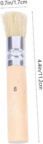 Angoily 3set Stippling Brush Set Natural Bristle Stencil Brushes Handle for Art Projects in Saudi Arabia
