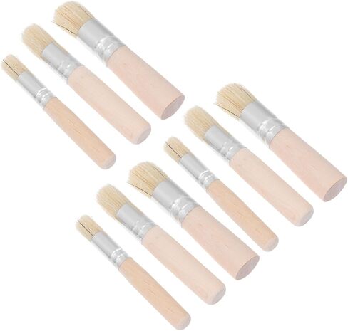 Artibetter 3sets Paint Watercolor Prish Brush Wood Handle Bristle Pressing Frashy for Artist in Saudi Arabia