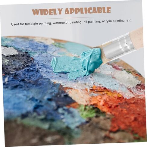 Artibetter 3sets Paint Watercolor Prish Brush Wood Handle Bristle Pressing Frashy for Artist in Saudi Arabia