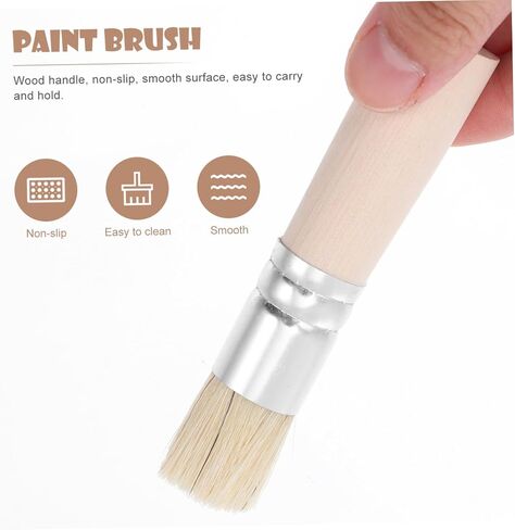 Artibetter 3sets Paint Watercolor Prish Brush Wood Handle Bristle Pressing Frashy for Artist in Saudi Arabia