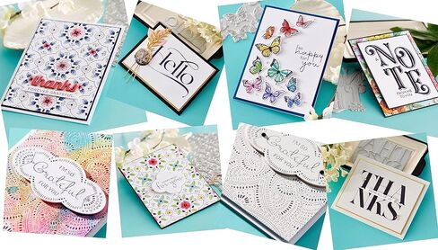 spellbinders نظام Letterpress BetterPress بما في ذلك النظام ، لوحات الصحافة الحصرية ، وسادة الحبر الصغيرة السوداء ، 15 لوحات بطاقات القطن ، المنحرة السوداء ومنشفة تنظيف الدقيق in Kuwait