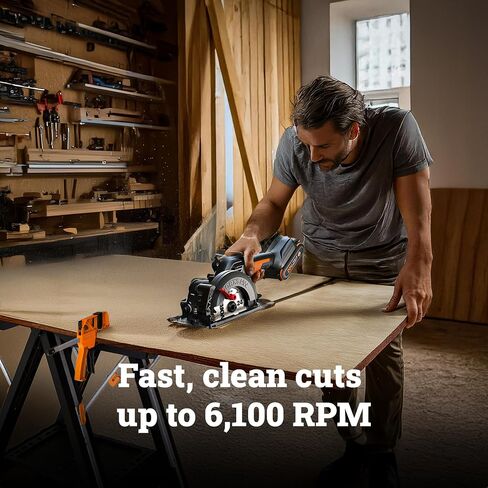 Worx WX531L 20V WORXSAW 4.5 "منشار دائري مدمج لاسلكي in Saudi Arabia