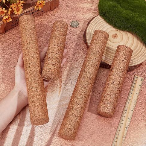 OLYCRAFT 4Pcs 2 Styles Cork Branch for Reptiles Climbing Branches Natural Tree Frog Cork Wood Stick Branch Reptiles Climbing Cork Branches for Snake Lizard Bearded Dragon Chameleon Terrarium in Saudi Arabia