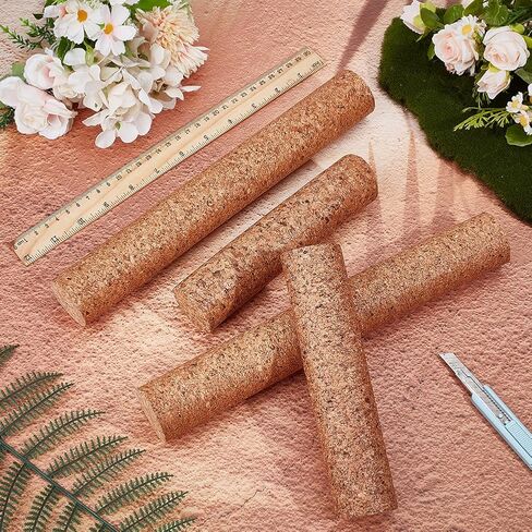 OLYCRAFT 4Pcs 2 Styles Cork Branch for Reptiles Climbing Branches Natural Tree Frog Cork Wood Stick Branch Reptiles Climbing Cork Branches for Snake Lizard Bearded Dragon Chameleon Terrarium in Saudi Arabia