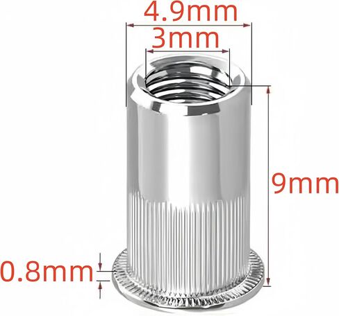 M6 x 13mm Cross Barrel Nuts Cross Dowel Slotted Nuts, 20Pcs in Kuwait