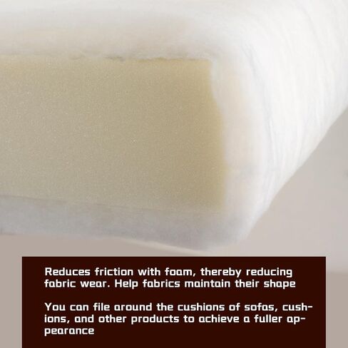 Upholstery Quilt Batting, 36 Inch x 5 Yards Polyester Batting Multipurpose Wadding Fabric Fiber Stuffing for Cushion Pillows, Bedspreads, Padding, Interior Decoration Stuffing - Crafts in Saudi Arabia