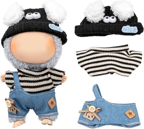 مجموعة ملابس الدمية لدمى 6.7 بوصة/5.9 بوصة-ملابس الأزياء الراقية الفاخرة مع الملحقات المناسبة ، Sunhat الأنيقة (بدون دمى) in Kuwait