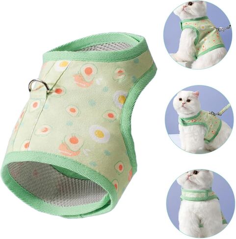 BESPORTBLE Cat Leash Pet Training Strap Harness Vest Avocado Patterns Indoor Cats in Saudi Arabia