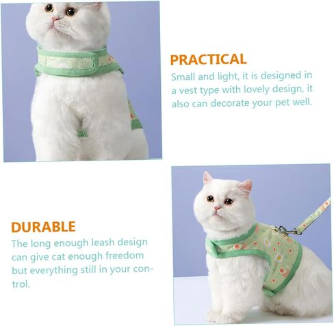 BESPORTBLE Cat Leash Pet Training Strap Harness Vest Avocado Patterns Indoor Cats in Saudi Arabia