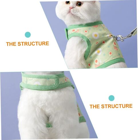 BESPORTBLE Cat Leash Pet Training Strap Harness Vest Avocado Patterns Indoor Cats in Saudi Arabia