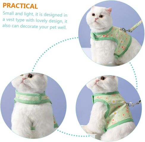 BESPORTBLE Cat Leash Pet Training Strap Harness Vest Avocado Patterns Indoor Cats in Saudi Arabia