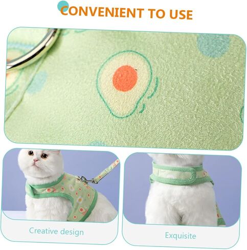 BESPORTBLE Cat Leash Pet Training Strap Harness Vest Avocado Patterns Indoor Cats in Saudi Arabia