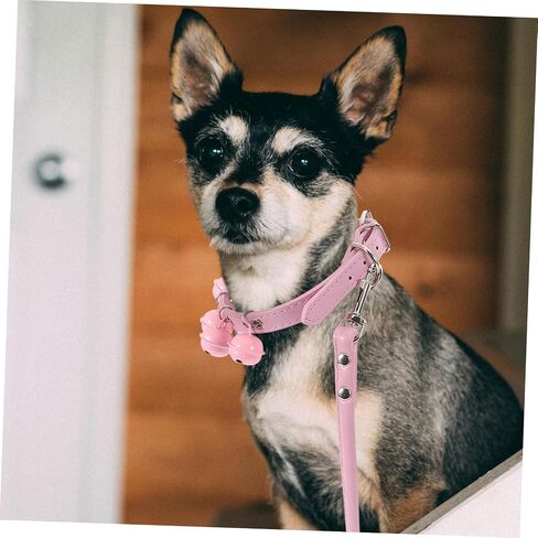 Pet Cat Dog Cold Leash with Bell Pink Pulling Rope للاستخدام اليومي لممارسة رياضات الحيوانات الأليفة في الهواء الطلق للكلاب القطط in Saudi Arabia