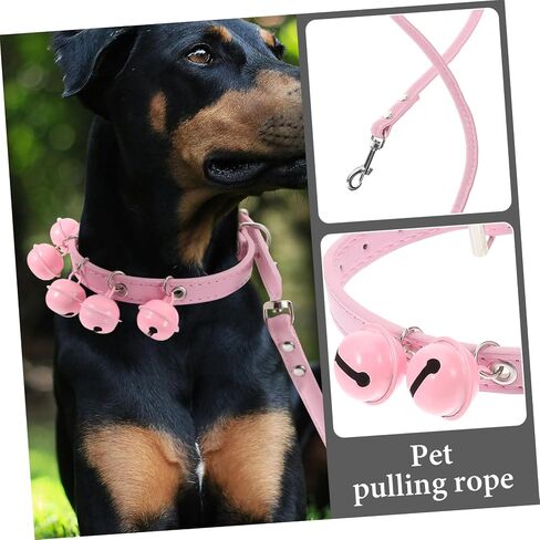 Pet Cat Dog Cold Leash with Bell Pink Pulling Rope للاستخدام اليومي لممارسة رياضات الحيوانات الأليفة في الهواء الطلق للكلاب القطط in Saudi Arabia
