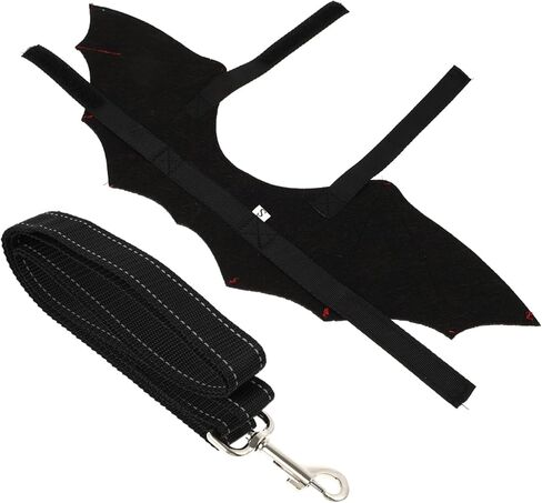 Pet Leash Cat Vest Harness with Bat Wing Design Back Chest Strap for Halloween Unique and Attractive Cat Supplies in Saudi Arabia