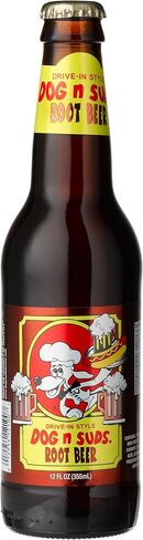 Dog N Suds Root Beer من Dog N Suds مطاعم Avon ، إنديانا ، زجاجة زجاجية 12 أونصة (حزمة من 12) in Saudi Arabia