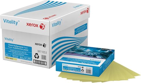 Xerox® Vitality ™ Pastel Color Multi-Use Paper و Copy Paper ، 10 Reams ، أصفر ، رسالة (8.5 "× 11") ، 5000 ورقة لكل CAS in Kuwait
