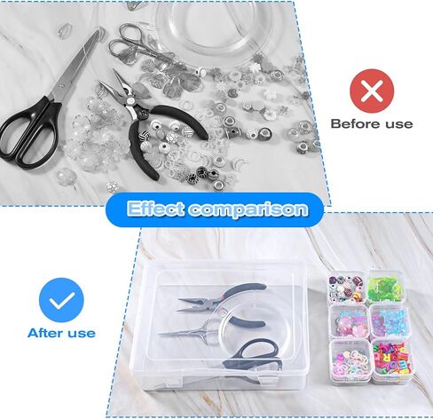93pcs منظم حبة وتخزين ، صندوق منظم حبة بلاستيكية شفافة مع حاويات تخزين حبة شفافة مفصلية. in Kuwait