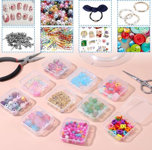 93pcs منظم حبة وتخزين ، صندوق منظم حبة بلاستيكية شفافة مع حاويات تخزين حبة شفافة مفصلية. in Kuwait