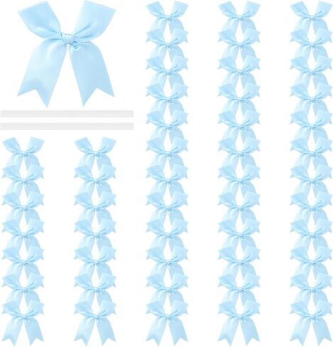 أقواس التفاف الهدايا الوردية - 50pcs 3.3 بوصة أنيقة لالتفاف الهدايا ، زخارف عيد ميلاد الحفلات ، هدايا عيد الميلاد ، الحرف اليدوية ، استحمام الأطفال ، الذكرى السنوية (الوردي) in Kuwait