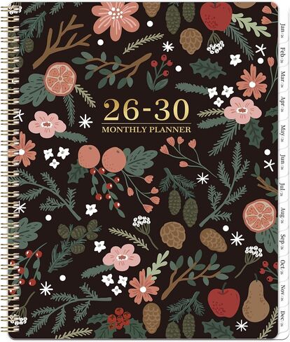 2022-2023 Monthly Planner - 18-Month Planner with Tabs, Pocket, Label, Contacts and Passwords, 8.5" x 11", Jul. 2022 - Dec. 2023, Twin-Wire Binding - Purple by Artfan in Saudi Arabia