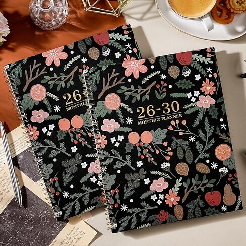 2022-2023 Monthly Planner - 18-Month Planner with Tabs, Pocket, Label, Contacts and Passwords, 8.5" x 11", Jul. 2022 - Dec. 2023, Twin-Wire Binding - Purple by Artfan in Saudi Arabia