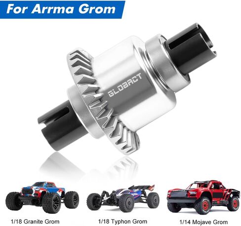 GLOBACT Full Metal Assembled Oil Filled Differential 30T 0.8Mod for ARRMA 1/18 Granite GROM 1/14 Typhon GROM 1/16 Mojave GROM RC Truck Upgrade Parts Replace ARA311193 (2PCS) in Saudi Arabia