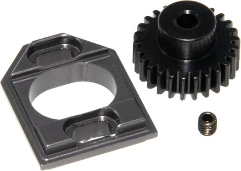 Motor Mount & Gear Compatible with 1/16 MJX Hyper Go 16207 16208 16209 16210 1/14 14209 14210 14211 14301 14302 14303 Upgrade Rc Car Metal Motor Pinion Gear Hold Part Replacement(Titanium) in Saudi Arabia