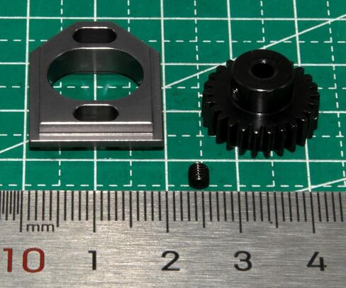 Motor Mount & Gear Compatible with 1/16 MJX Hyper Go 16207 16208 16209 16210 1/14 14209 14210 14211 14301 14302 14303 Upgrade Rc Car Metal Motor Pinion Gear Hold Part Replacement(Titanium) in Saudi Arabia