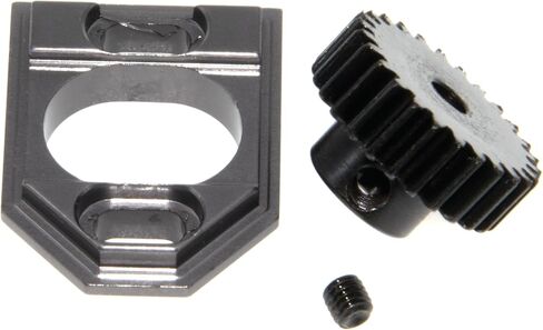 Motor Mount & Gear Compatible with 1/16 MJX Hyper Go 16207 16208 16209 16210 1/14 14209 14210 14211 14301 14302 14303 Upgrade Rc Car Metal Motor Pinion Gear Hold Part Replacement(Titanium) in Saudi Arabia