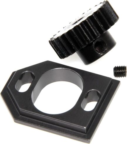 Motor Mount & Gear Compatible with 1/16 MJX Hyper Go 16207 16208 16209 16210 1/14 14209 14210 14211 14301 14302 14303 Upgrade Rc Car Metal Motor Pinion Gear Hold Part Replacement(Titanium) in Saudi Arabia