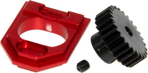 Motor Mount & Gear Compatible with 1/16 MJX Hyper Go 16207 16208 16209 16210 1/14 14209 14210 14211 14301 14302 14303 Upgrade Rc Car Metal Motor Pinion Gear Hold Part Replacement(Titanium) in Saudi Arabia