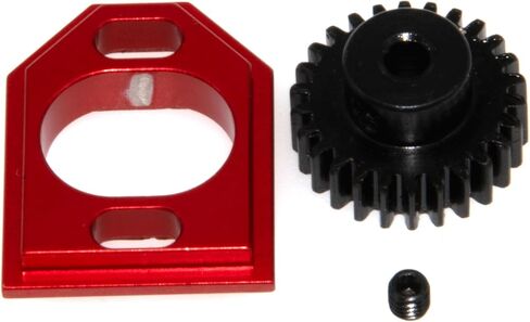 Motor Mount & Gear Compatible with 1/16 MJX Hyper Go 16207 16208 16209 16210 1/14 14209 14210 14211 14301 14302 14303 Upgrade Rc Car Metal Motor Pinion Gear Hold Part Replacement(Titanium) in Saudi Arabia