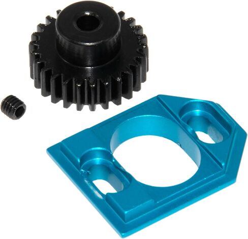 Motor Mount & Gear متوافق مع 1/16 MJX Hyper GO 16207 16208 16209 16210 1/14 14209 14210 14211 14301 14302 14303 RC RC CAR MATER MOTOR PINION GEAR Part (Titanium) in Kuwait