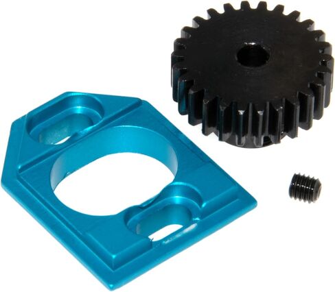 Motor Mount & Gear متوافق مع 1/16 MJX Hyper GO 16207 16208 16209 16210 1/14 14209 14210 14211 14301 14302 14303 RC RC CAR MATER MOTOR PINION GEAR Part (Titanium) in Kuwait