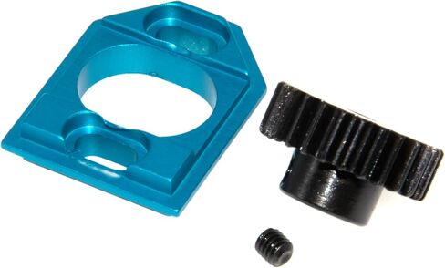 Motor Mount & Gear متوافق مع 1/16 MJX Hyper GO 16207 16208 16209 16210 1/14 14209 14210 14211 14301 14302 14303 RC RC CAR MATER MOTOR PINION GEAR Part (Titanium) in Kuwait