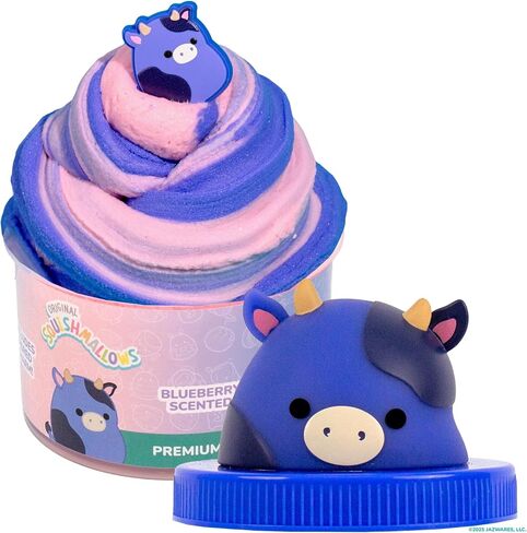 الفصيلة الأصلية Squishmallows ingrid The Cow Premium Cloud Slime ، و Scent-Scented ، و 8 أونصة ، وحاوية تخزين مع تمثال أعلى ، وسحر مطاطي ، وأحواض حقائب Goodie ، وأفضل حفلات الأطفال ، والألعاب الحسية in Saudi Arabia