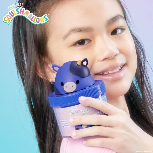 الفصيلة الأصلية Squishmallows ingrid The Cow Premium Cloud Slime ، و Scent-Scented ، و 8 أونصة ، وحاوية تخزين مع تمثال أعلى ، وسحر مطاطي ، وأحواض حقائب Goodie ، وأفضل حفلات الأطفال ، والألعاب الحسية in Saudi Arabia
