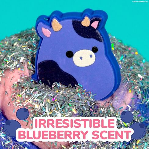 الفصيلة الأصلية Squishmallows ingrid The Cow Premium Cloud Slime ، و Scent-Scented ، و 8 أونصة ، وحاوية تخزين مع تمثال أعلى ، وسحر مطاطي ، وأحواض حقائب Goodie ، وأفضل حفلات الأطفال ، والألعاب الحسية in Saudi Arabia