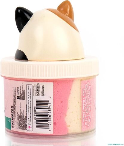 Squishmallows الأصلي Cam The Cat Premium Cloud Slime و Coconut-Scented و 8 Oz. ، حاوية تخزين مع تمثال أعلى ، سحر مطاطي ، غودي أكياس ، مفضلات حفلات الأطفال ، ألعاب حسية in Saudi Arabia