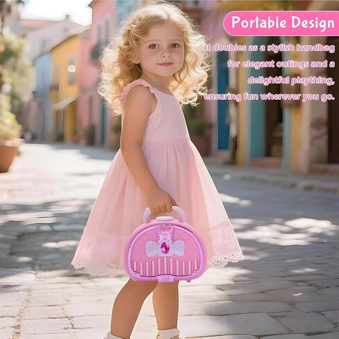 Kids Makeup Kit for Girl Real Washable Makeup Set with Mirror, Nail Polish Kit Pretend Beauty Gift for 3 4 5 6 7 8 Year Old Girls in Saudi Arabia