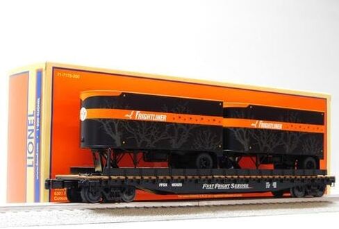 Lionel Frightliner Tofc Flatcar #103125 W/2 20 'Trailers O Gauge Train Car 2526400 in Saudi Arabia