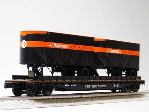 Lionel Frightliner Tofc Flatcar #103125 W/2 20 'Trailers O Gauge Train Car 2526400 in Saudi Arabia